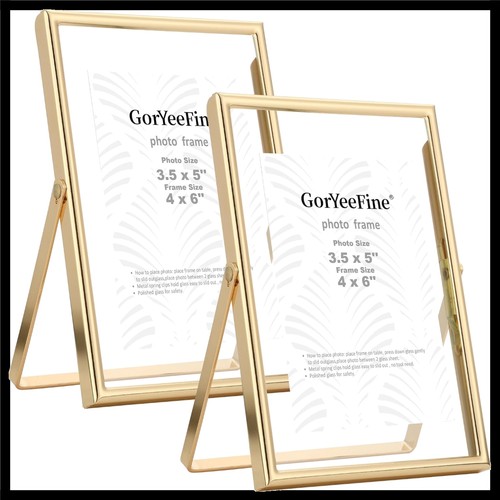 Gold 4x6 floating - gold,