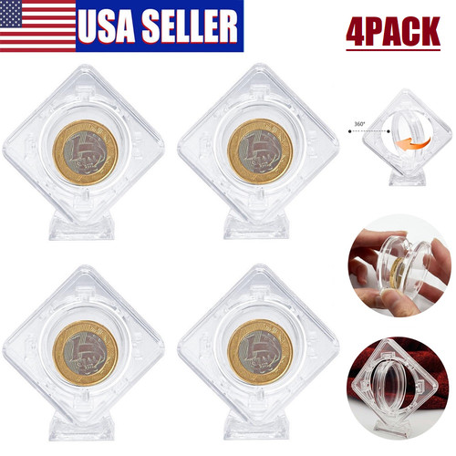 4pcs floating coin display - 4pcs,