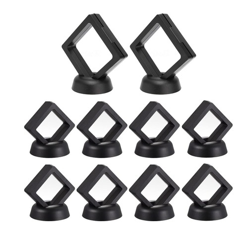 10x floating coins - 3d, display