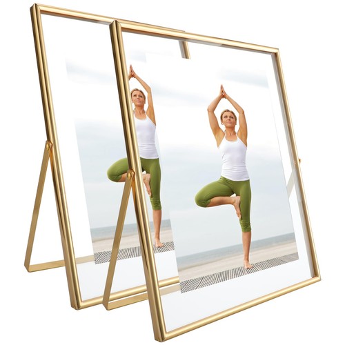 Gold floating frame 8x10 - frame,
