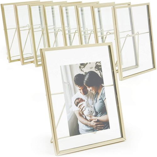 Pack gold 5x7 floating glass - pack,